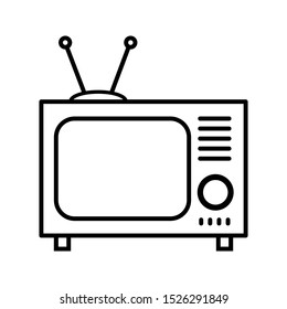 Television icon Vector. Tv illustration symbol or sign.