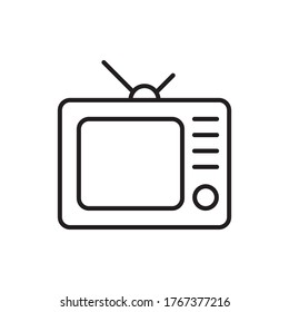 Television icon vector. TV sign