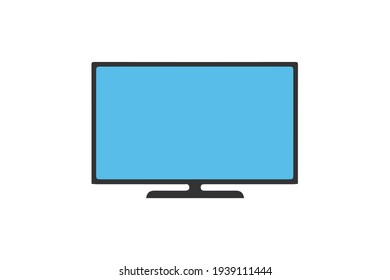 television icon vector, tv solid sign, colorful pictogram isolated on white, logo illustration