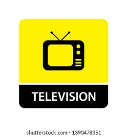 Television icon for web and mobile