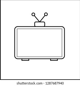 television icon in white backround
