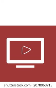 Eine Fernsehgrafik mit Play-Taste