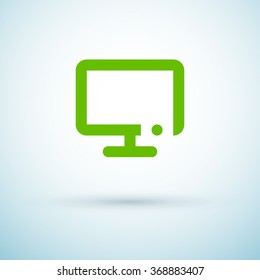 Television isolated minimal single flat icon. Technology line vector icon for websites and mobile minimalistic flat design.