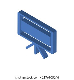 Television isometric left top view 3D icon