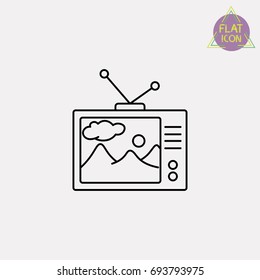 television line icon