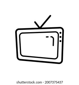 television line icon design vector template