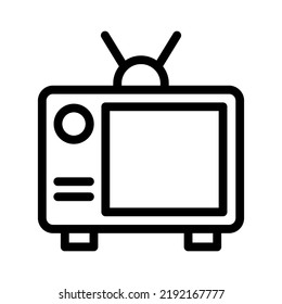 television line icon illustration vector graphic