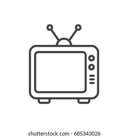 Television line icon. Tetro TV.