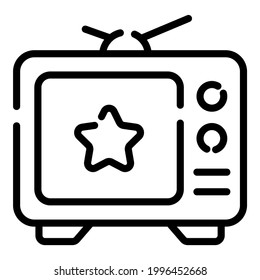 television line icon vector design usa independence day icon.