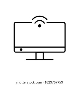 television line vector design icon