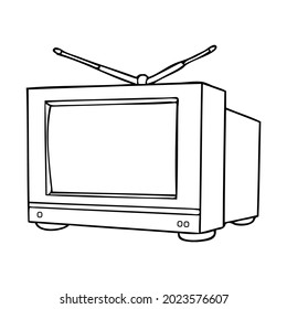 television line vector illustration,isolated on white background,top view