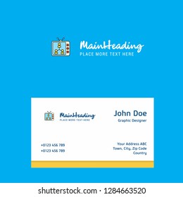 Television logo Design with business card template. Elegant corporate identity. - Vector