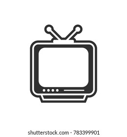 Television logo or icon vector design