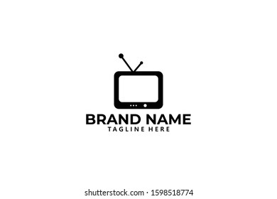 television logo icon vector isolated