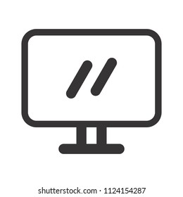 television logo. tv icon. screen symbol.vector eps 08.