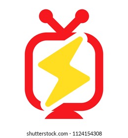 television logo. tv icon. screen symbol.vector eps 08.