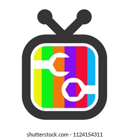 television logo. tv icon. screen symbol.vector eps 08.