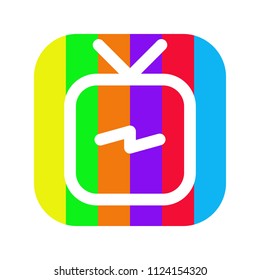 television logo. tv icon. screen symbol.vector eps 08.