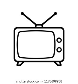 television - media icon vector
