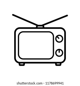 television - media icon vector