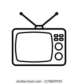 television - media icon vector