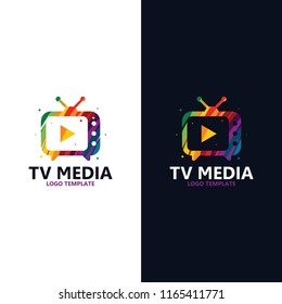 Television media logo