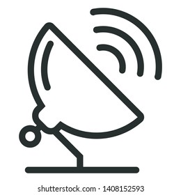 television network - minimal line web icon. simple vector illustration. concept for infographic, website or app.