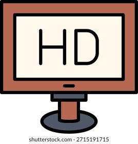 Televisión Nuevo diseño creativo de iconos vectoriales