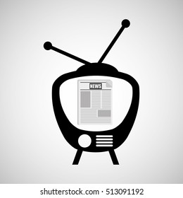 television news broadcast design vector illustration eps 110