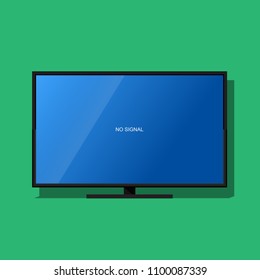 Television no signal vector flat design.