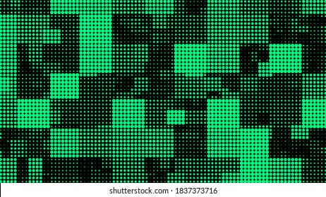 Television noise texture from dots. Vector background checkered from points. Detailed perforation pattern for presentation slides.