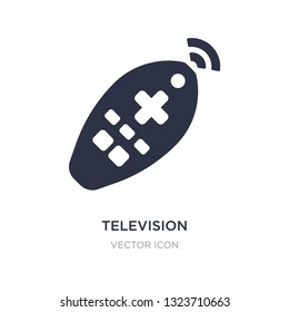 television remote control icon on white background. Simple element illustration from Technology concept. television remote control sign icon symbol design.