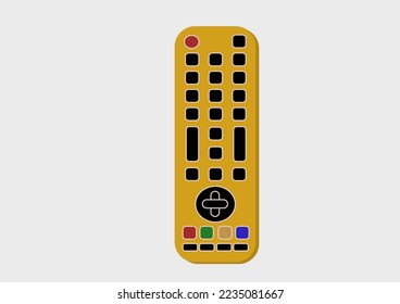 Television remote control on a white background.in vector drawing Style. Colorful.