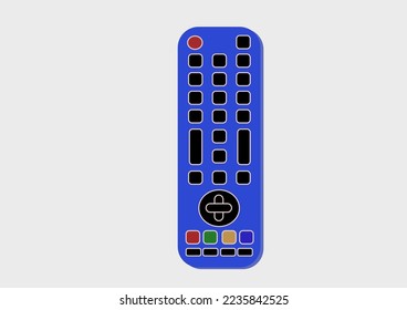 Television remote control on a white background.in vector drawing Style. Colorful.