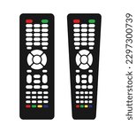 Television remote vector image or clipart