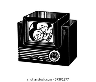 Television - Retro Clip Art