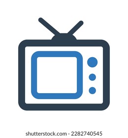 Television retro icon.old (vector illustration)