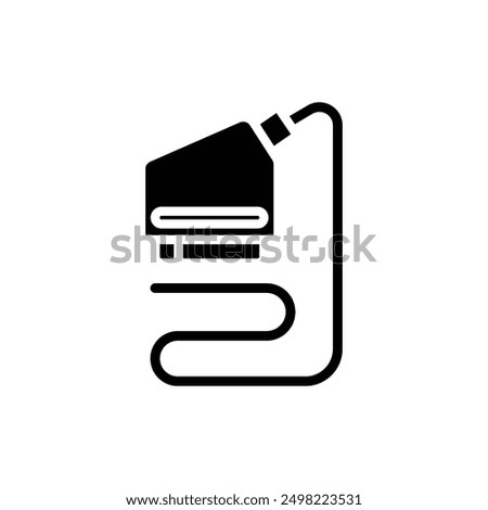 Television Scart Filled Icon Vector Illustration