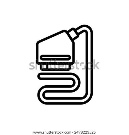 Television Scart Outline Icon Vector Illustration