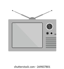 Television screen, display, broadcast icon vector image. Can also be used for communication, connection, technology. Suitable for web apps, mobile apps and print media.