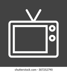 Television, screen, display icon vector image.Can also be used for home electronics and appliances. Suitable for mobile apps, web apps and print media.