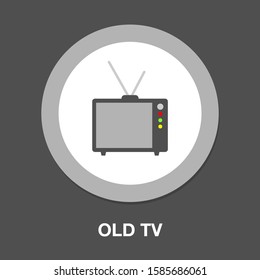 television screen icon - media icon - broadcast symbol - movie show sign
