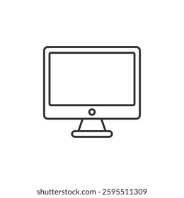 Television Screen Icon Vector Template