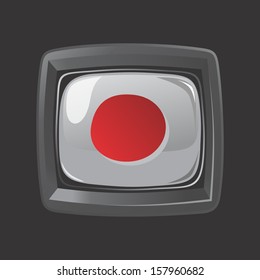 television screen theme media player record button