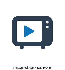 Television set icon