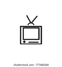 Television set icon