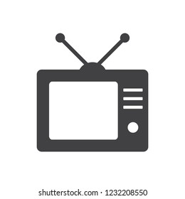 television set icon symbol vector