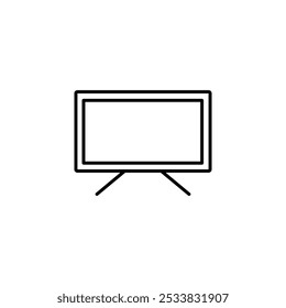 Television set line icon.vector simple illustration for web and app..eps