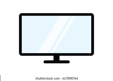 Television shiny icon vector
