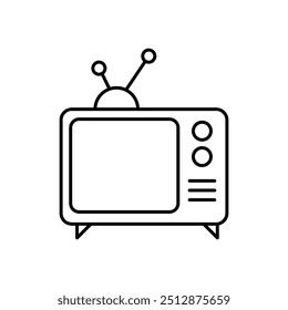 Television sign vector, Tv icon in flat trendy style illustration for web and app..eps